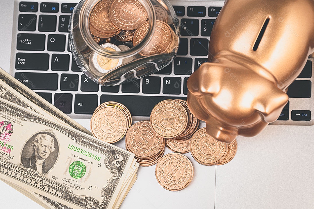 Conceito de economia de investimento, estoque, renda, lucro do negócio