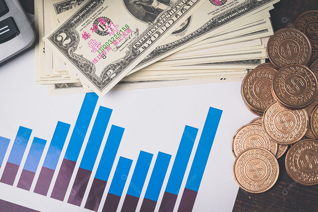 Conceito de economia de investimento, estoque, renda, lucro do negócio