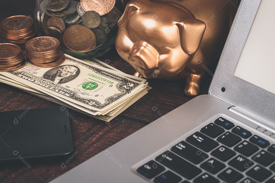 Conceito de economia de investimento, estoque, renda, lucro do negócio