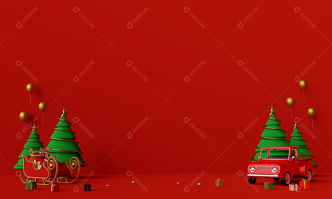 Feliz Natal e Feliz Ano Novo, cena do caminhão de Natal cheio