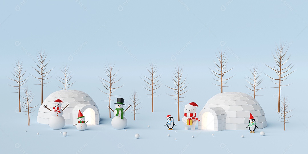 Feliz Natal e Feliz Ano Novo, banner de Natal de boneco de neve