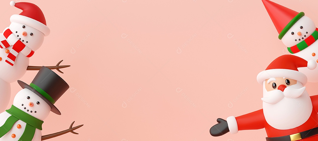 Feliz Natal e Feliz Ano Novo, bandeira de Natal de Santa