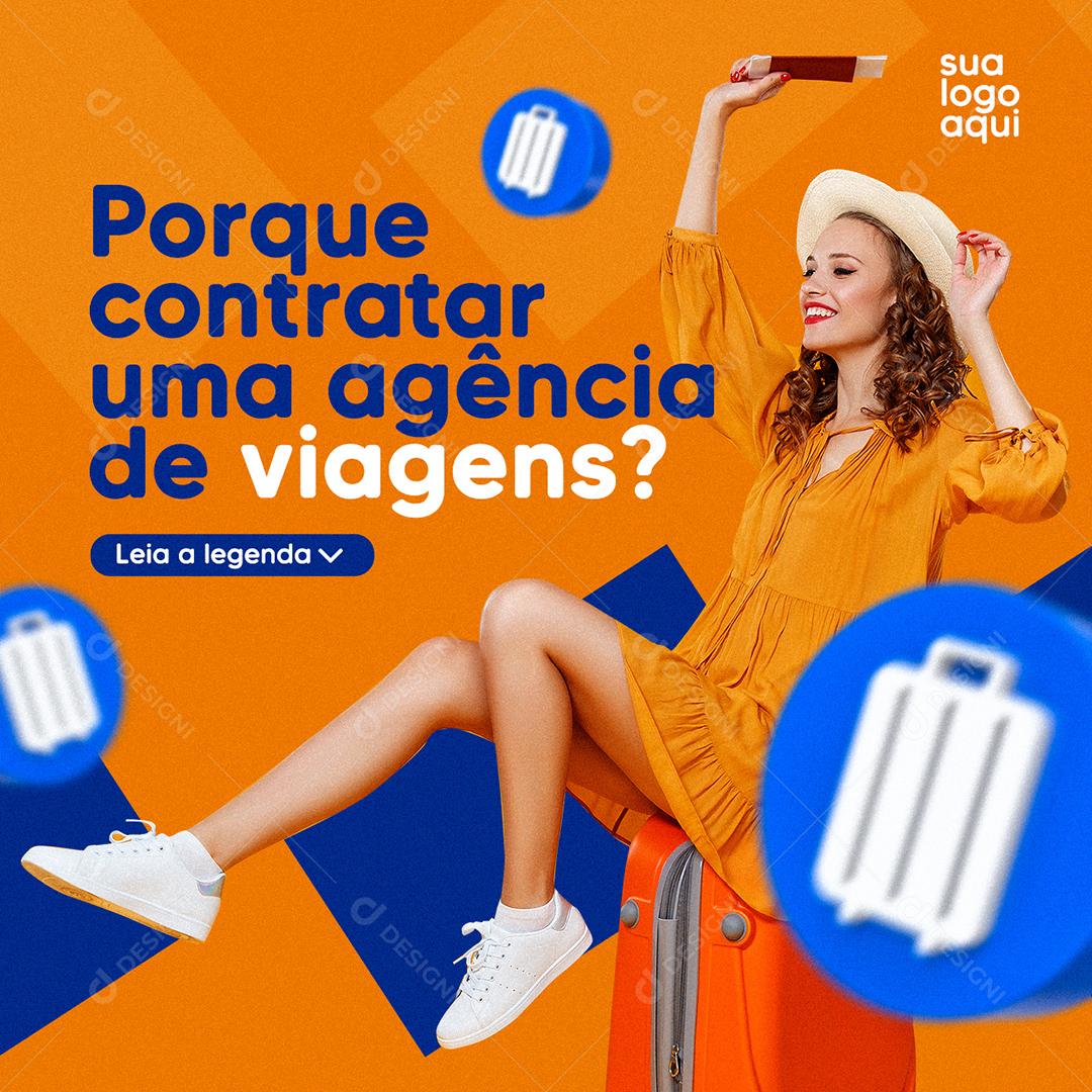 Porque contratar uma agência de Viagens Social Media PSD Editável