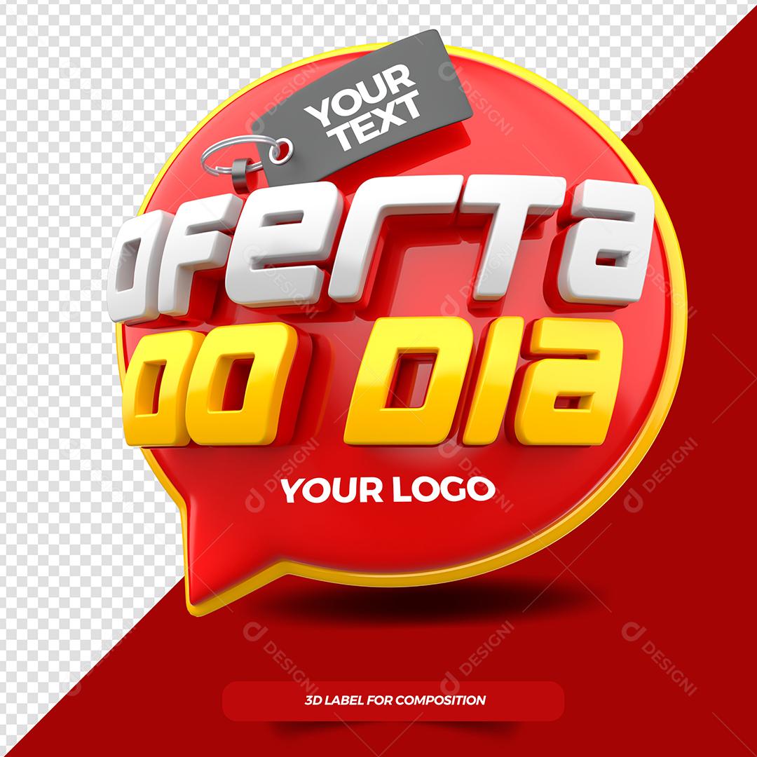 Offer of the Day 3D Stamp For Compositing PSD