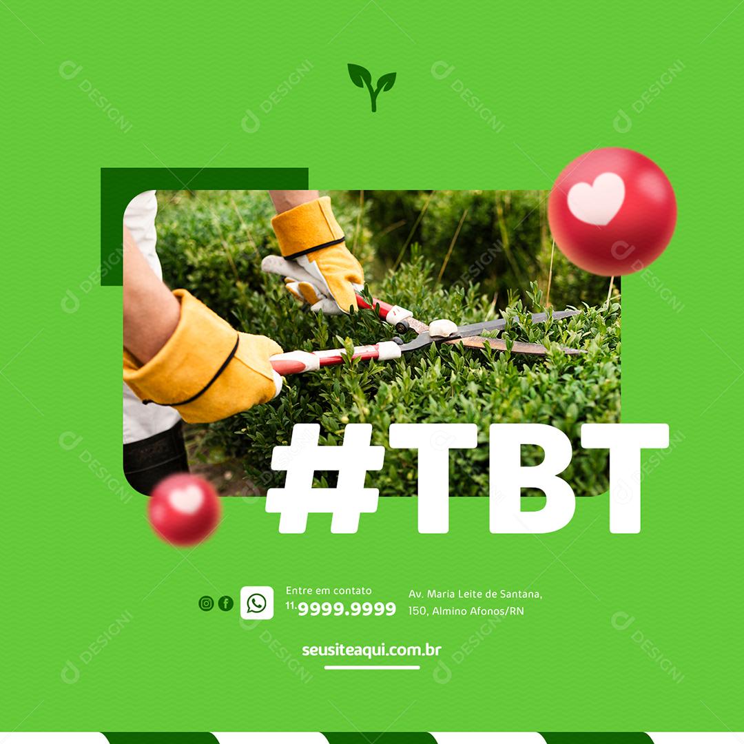 Social Media TBT Jardinagem PSD Editável