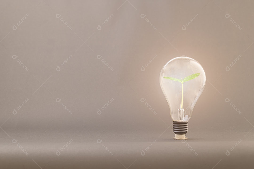 Conceito de lâmpadas, o surgimento de novas ideias