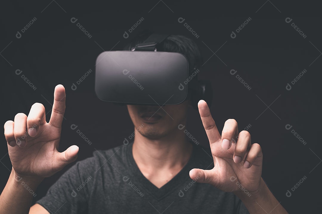 Tecnologia on-line do metaverso de conexão de óculos VR