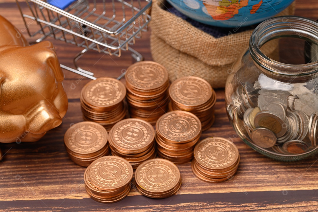 Economize dinheiro, invista, estoque, aumente a receita financeira.