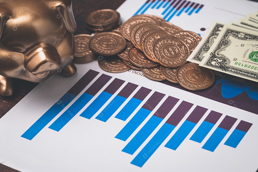 Conceito de economia de investimento, estoque, renda, lucro do negócio