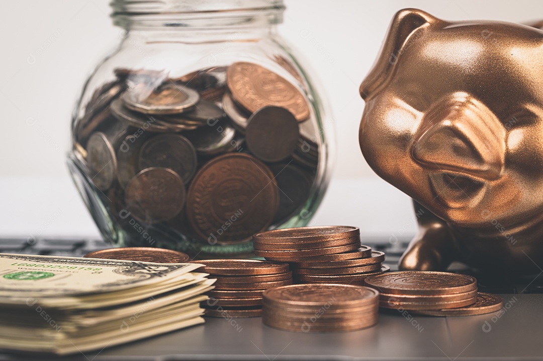 Conceito de economia de investimento, estoque, renda, lucro do negócio