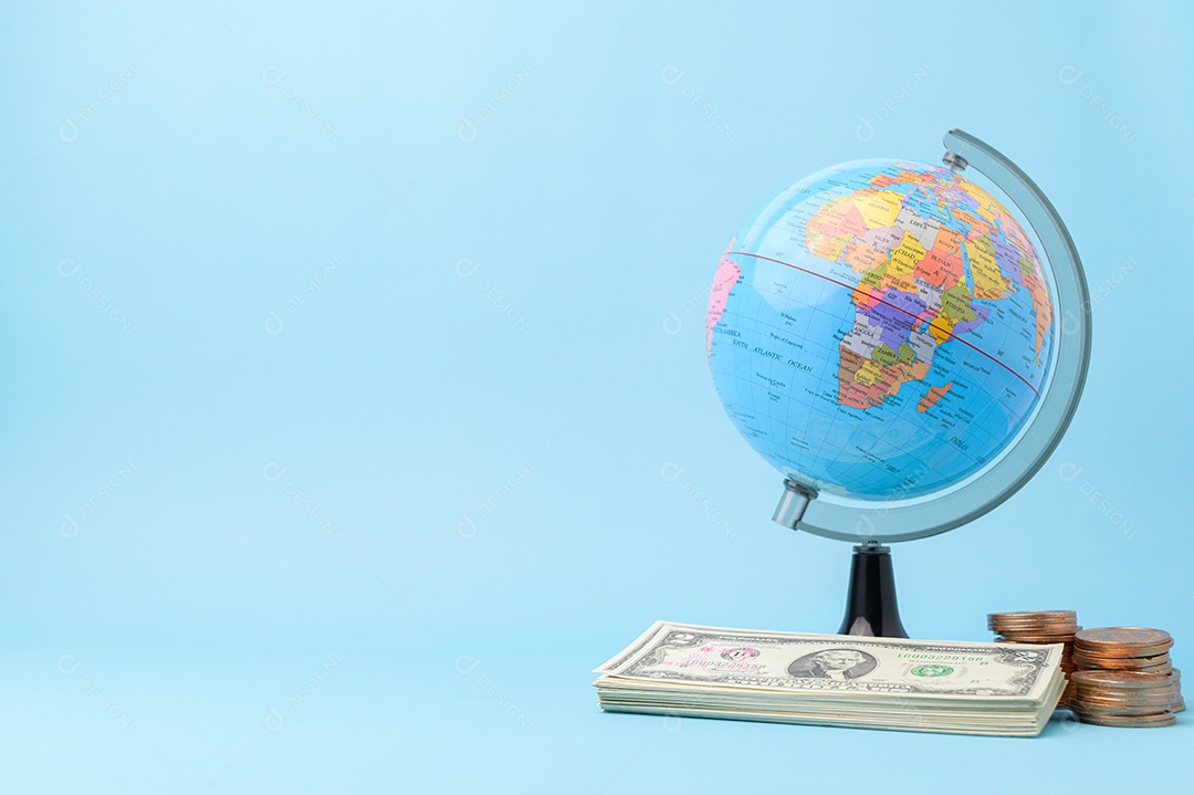 Conceito de fazer negócios, ganhar dinheiro, ganhar dinheiro em todo o mundo.