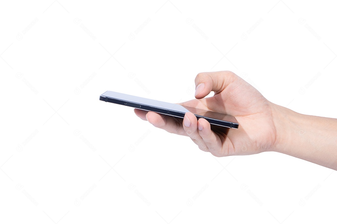 Gestos de mão em um fundo branco