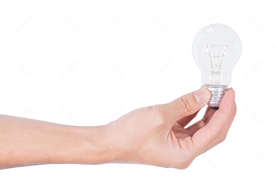 Gestos de mão em um fundo branco