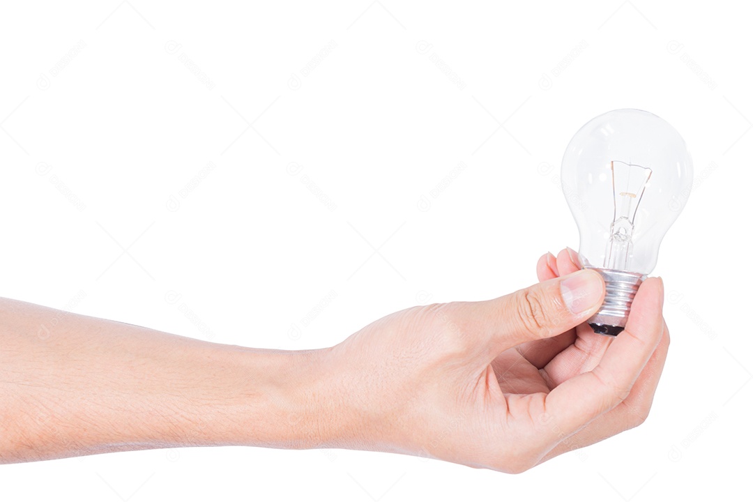 Gestos de mão em um fundo branco