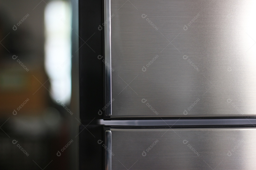 Fundo de textura de porta de geladeira em branco