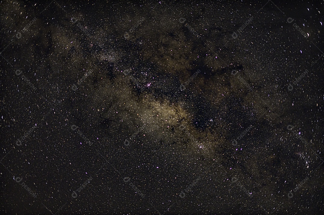 Fundo do céu e estrelas à noite