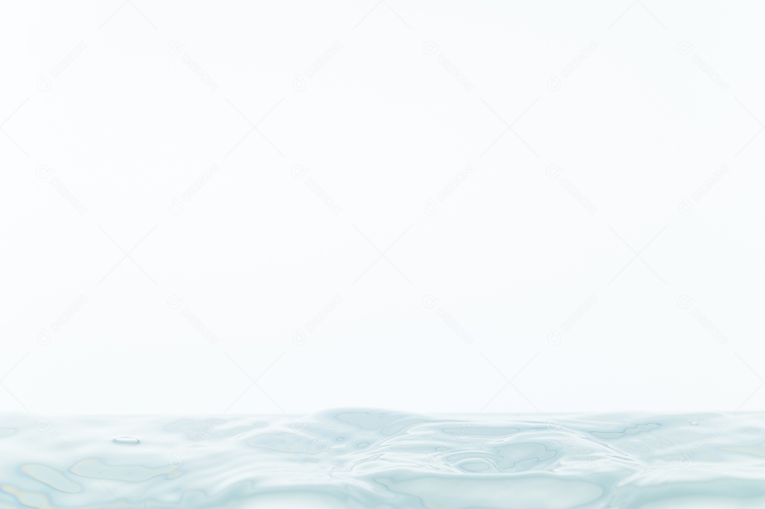 Ondas de água em um fundo branco