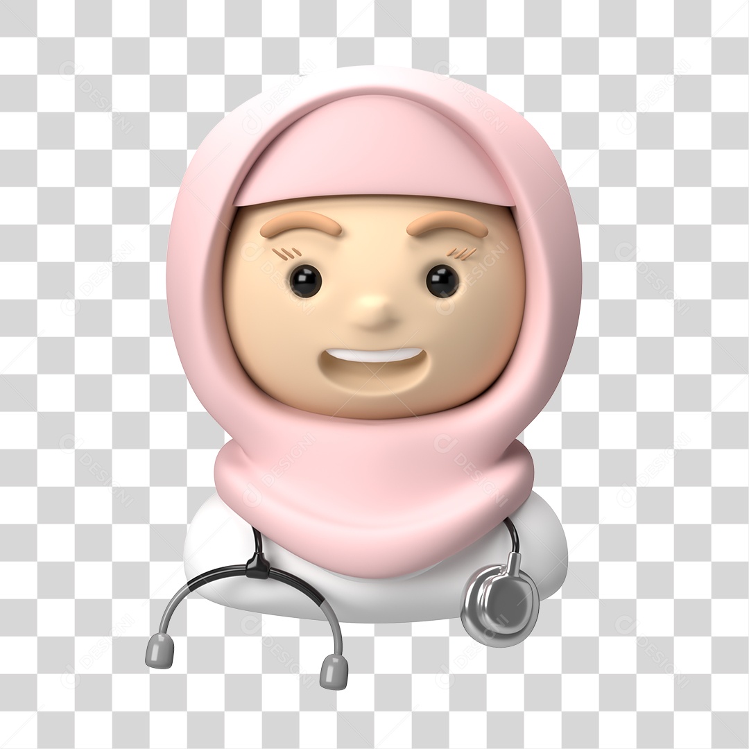 Doutora personagem 3D PNG Transparente