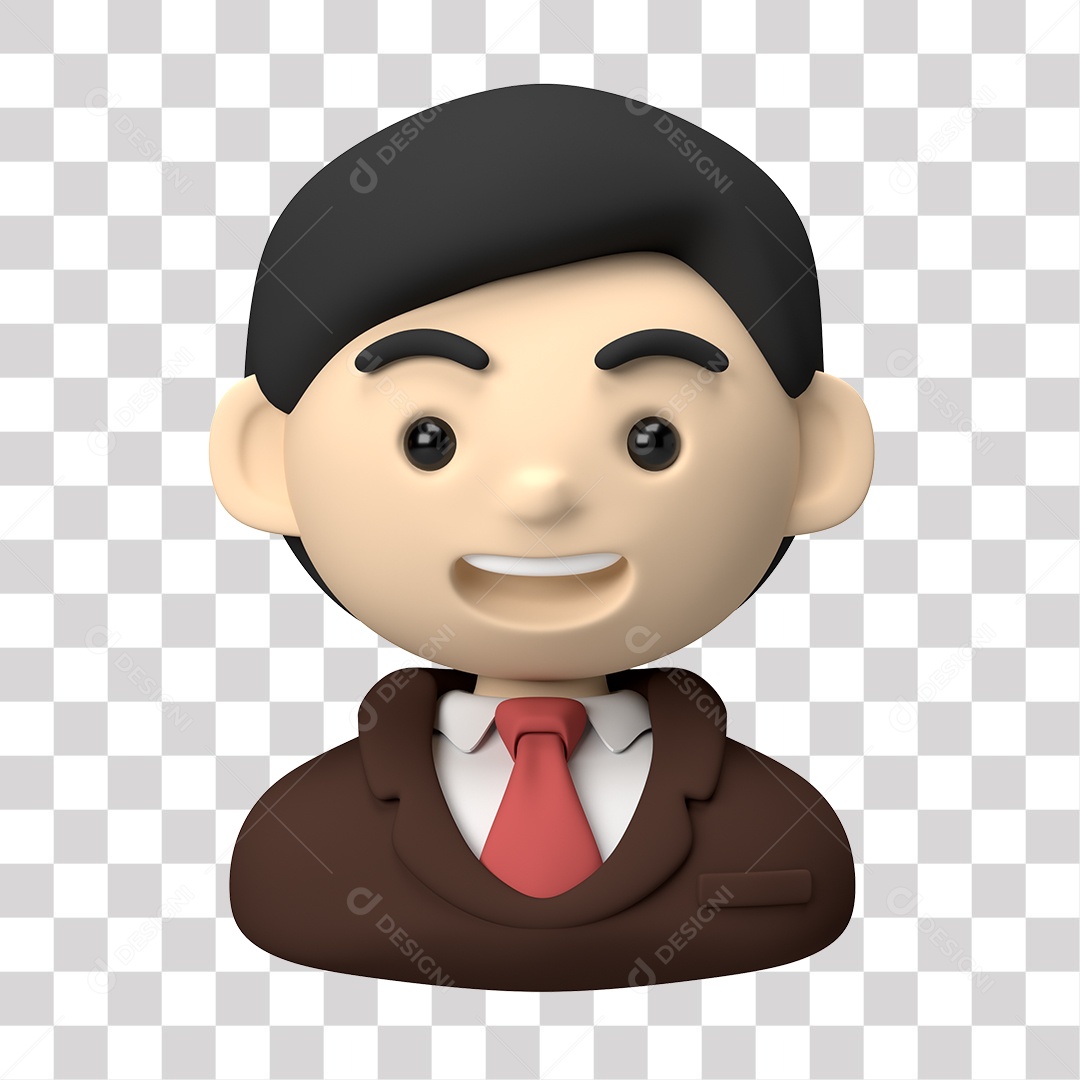 Personagem Homem 3D PNG Transparente