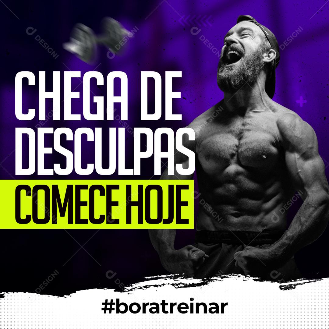 No more excuses start today Academia Social Media Editable PSD