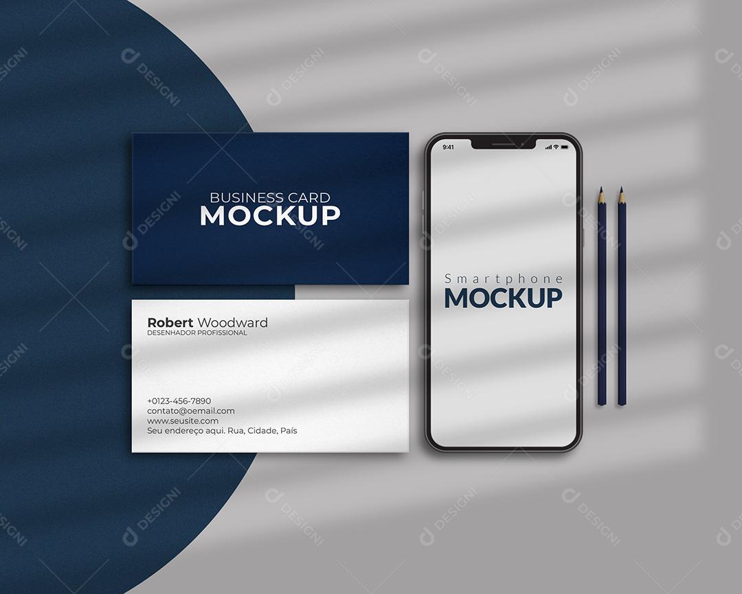 Modelo de Cartão de Visita PSD Editável