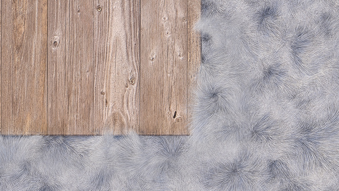 Uma imagem de renderização 3d da placa de madeira colocada na pele branca.