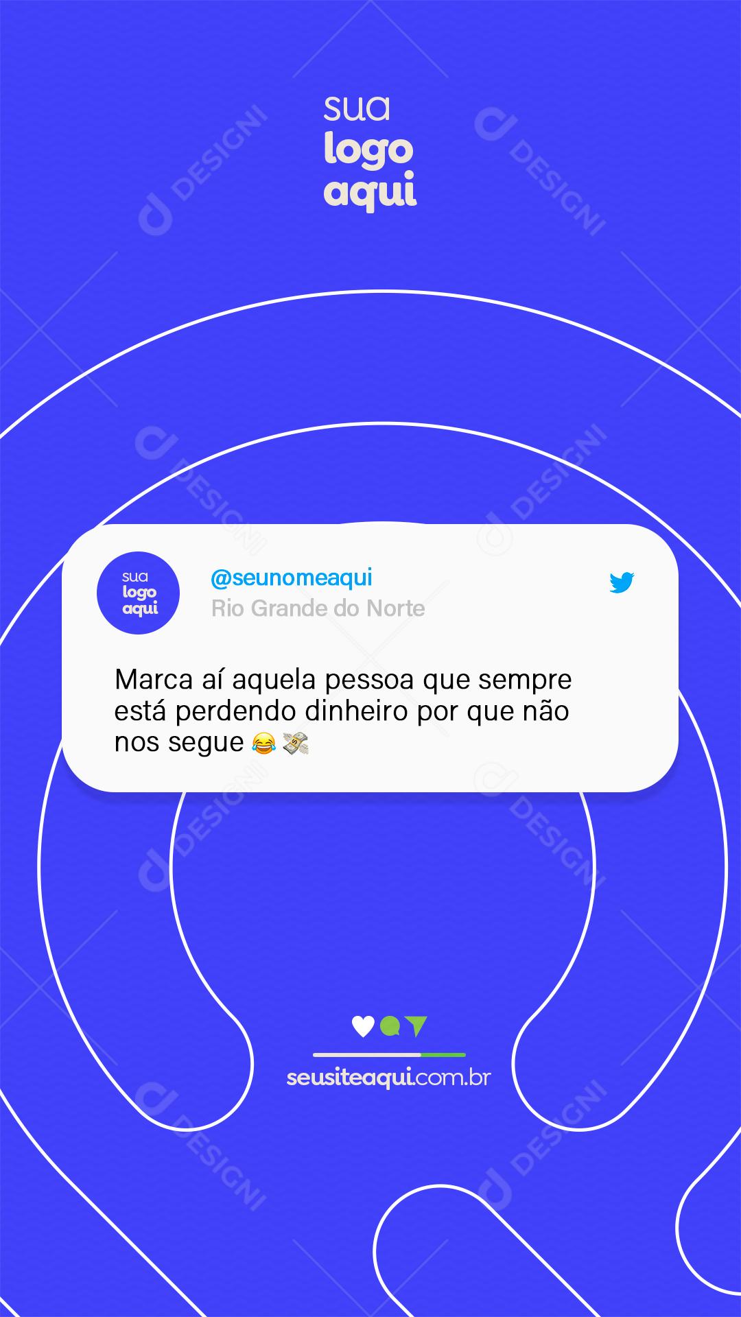 Social Media Story Investimento Marca ai Aquela Pessoa PSD Editável