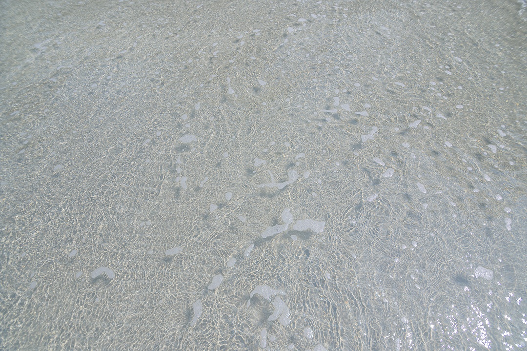 Ondas claras do mar e praias arenosas durante o dia