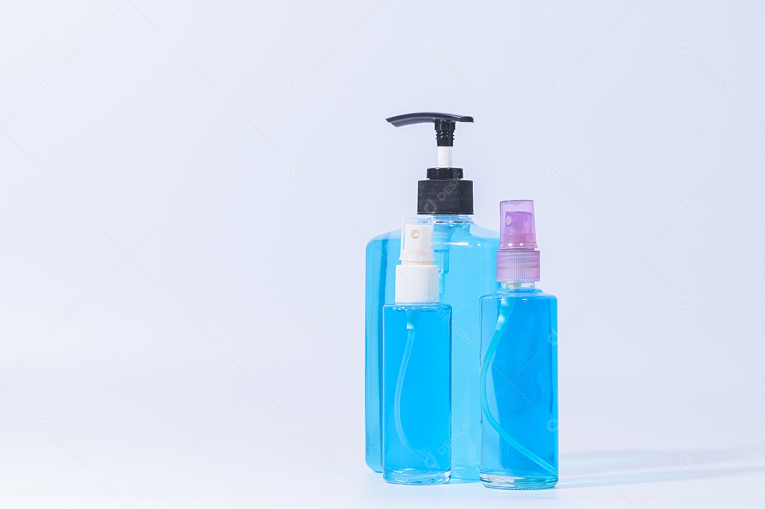 Gel de álcool para lavar as mãos Prevenir o coronavírus ou covid-19