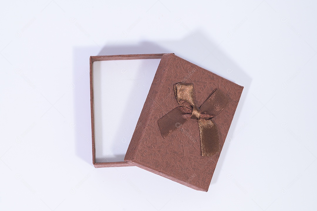 Coleção de caixa de presente no fundo branco