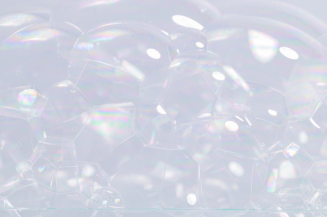 Bolhas no fundo branco