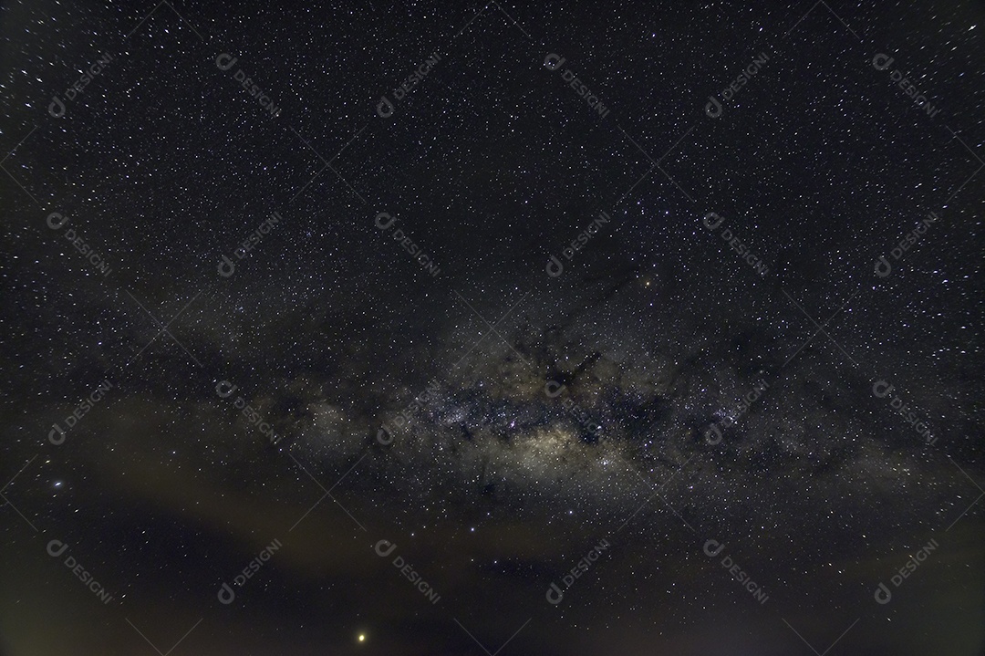 Céu estrelas noite via láctea