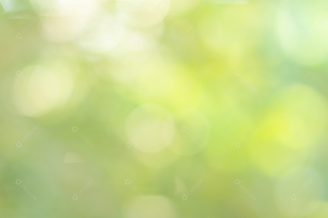 Fundo de círculo verde bokeh de luz natural