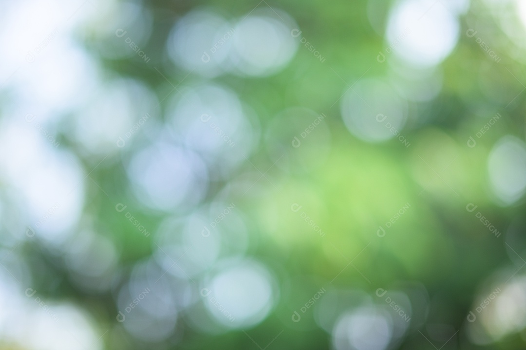 Bokeh esfera verde de fundo de luz natural