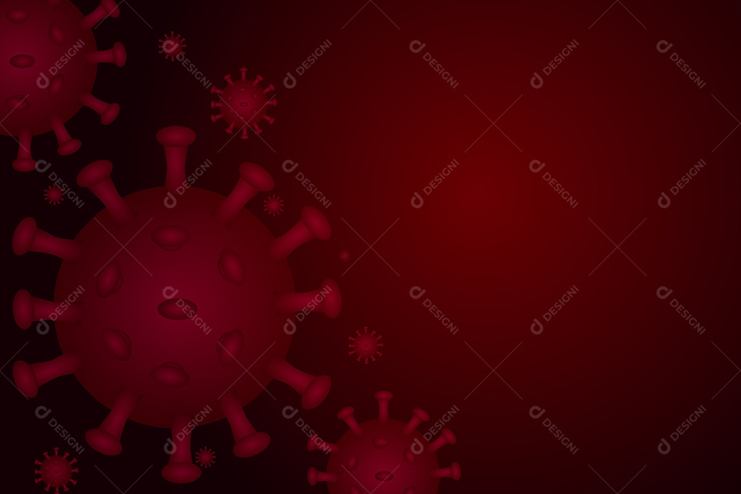 Gráfico de fundo da cor marrom do coronavírus (COVIC-19).