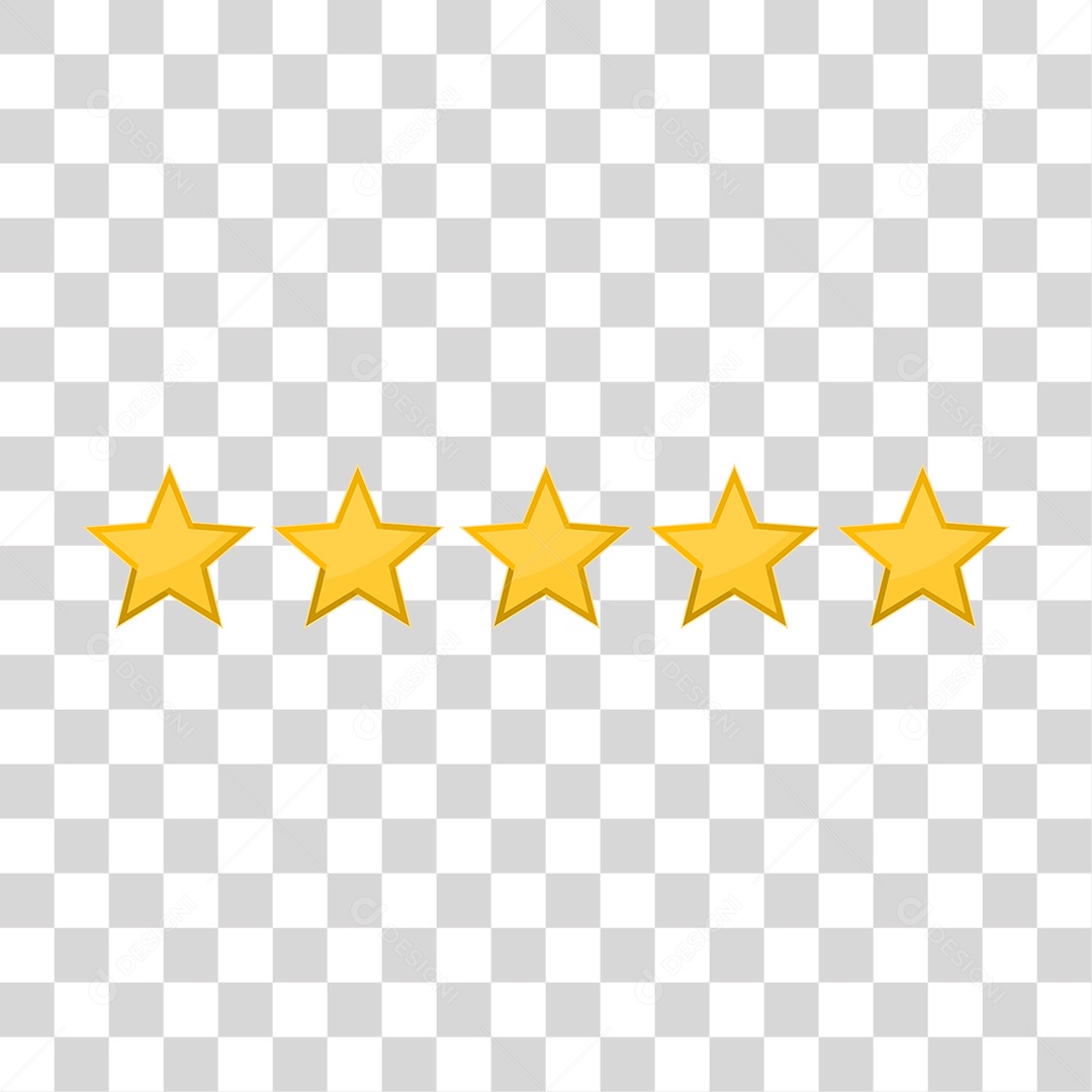 Estrelas Douradas Enfeites Natalinos PNG Transparente