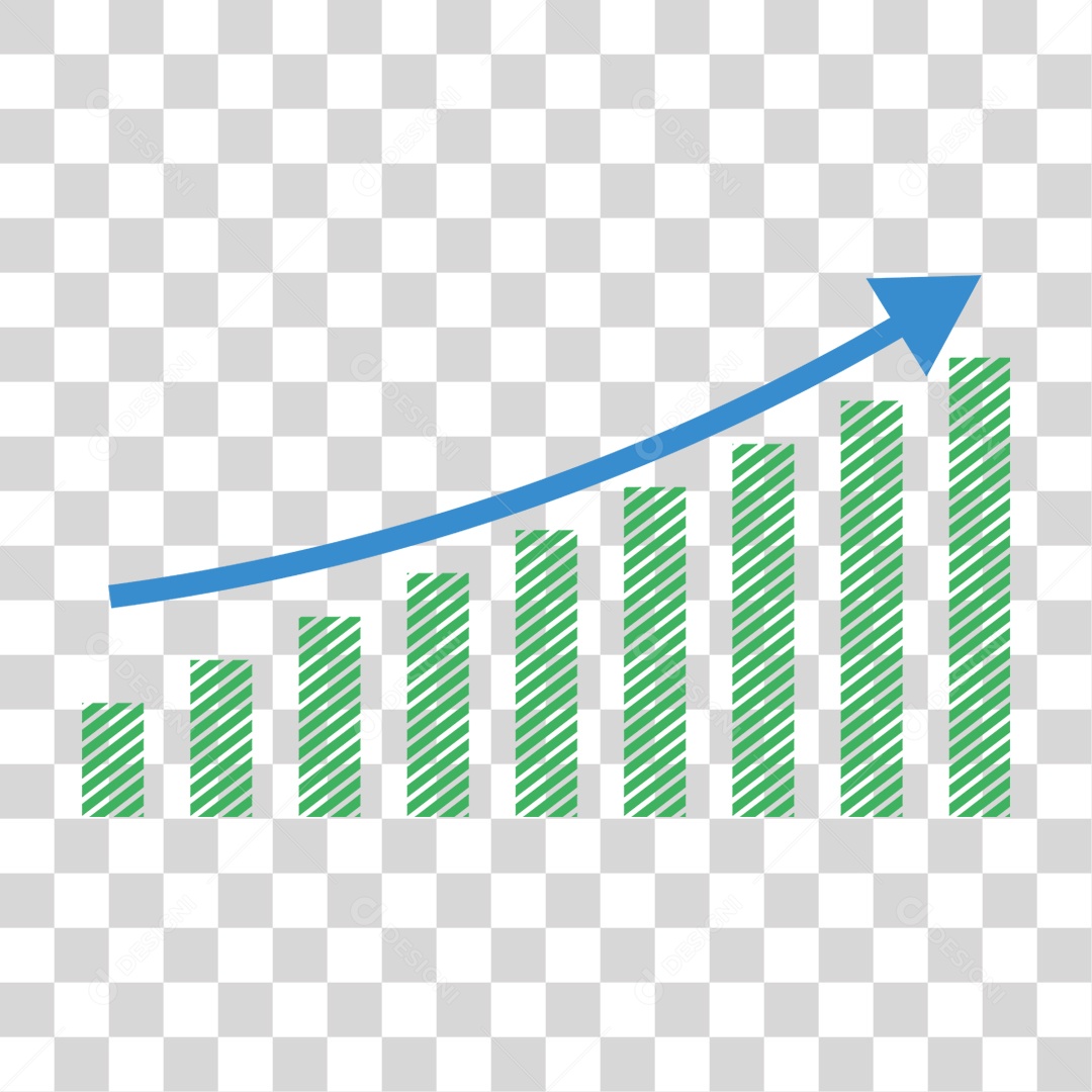 Gráficos Financeiros PNG Transparente