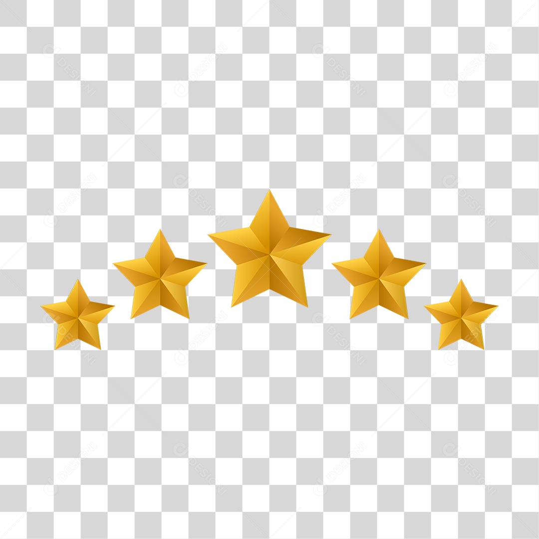 Estrela Dourada Enfeites Natalinos PNG Transparente