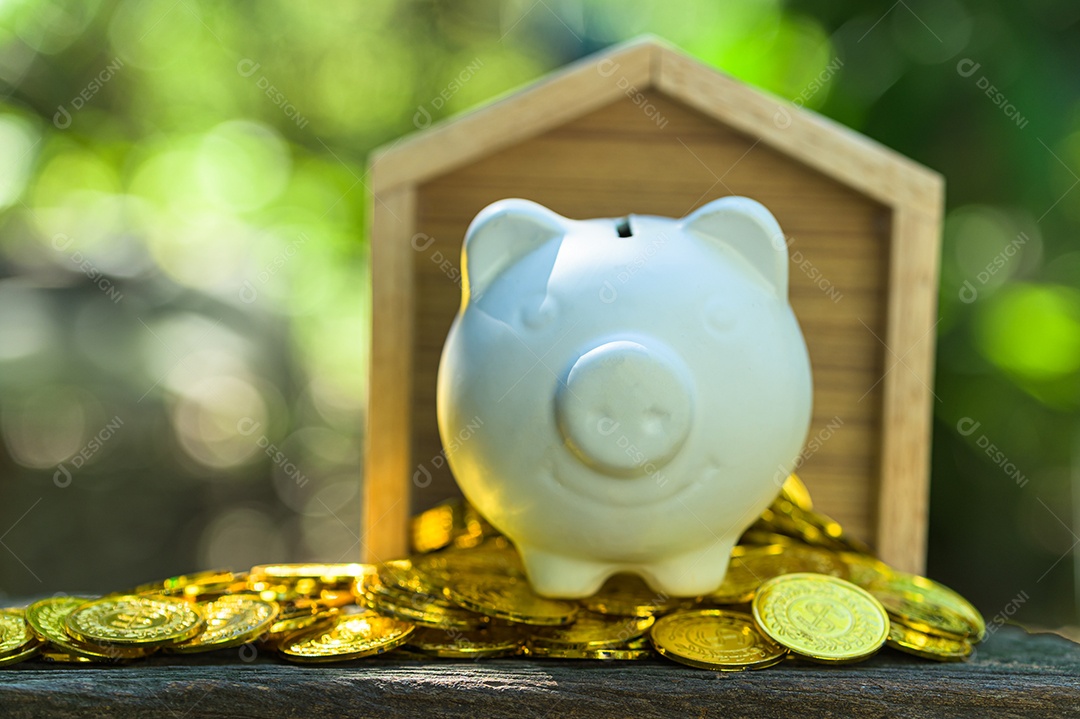 Economizando dinheiro conceito e economize dinheiro para apoiar tudo na vida