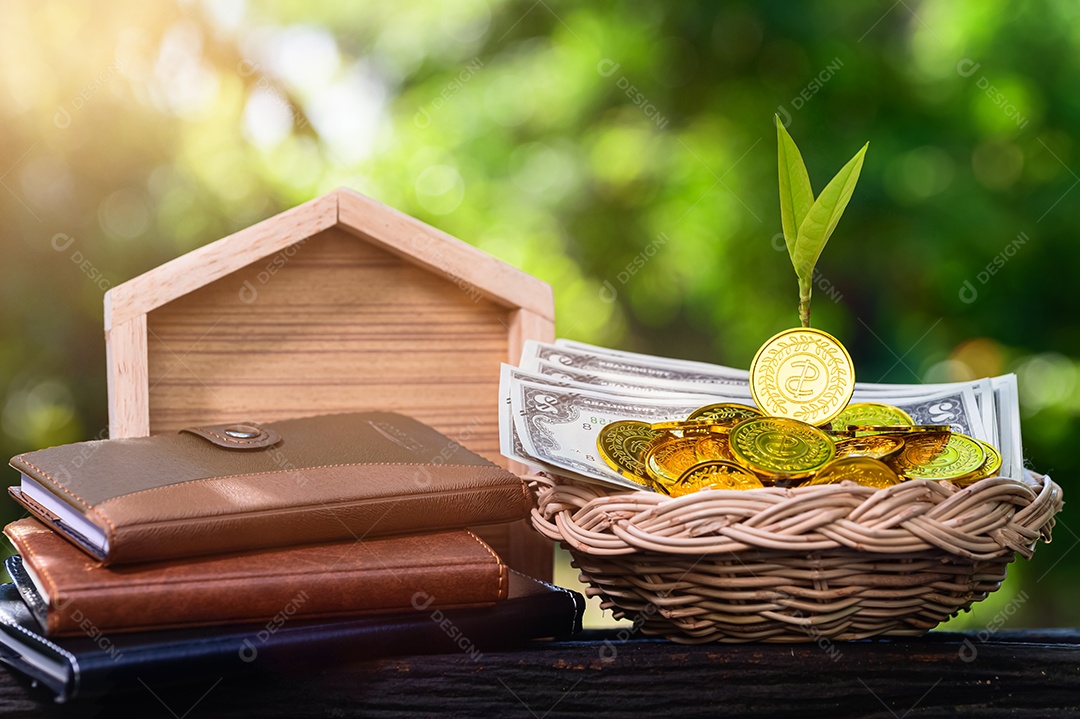 Conceito de economizar dinheiro para o futuro