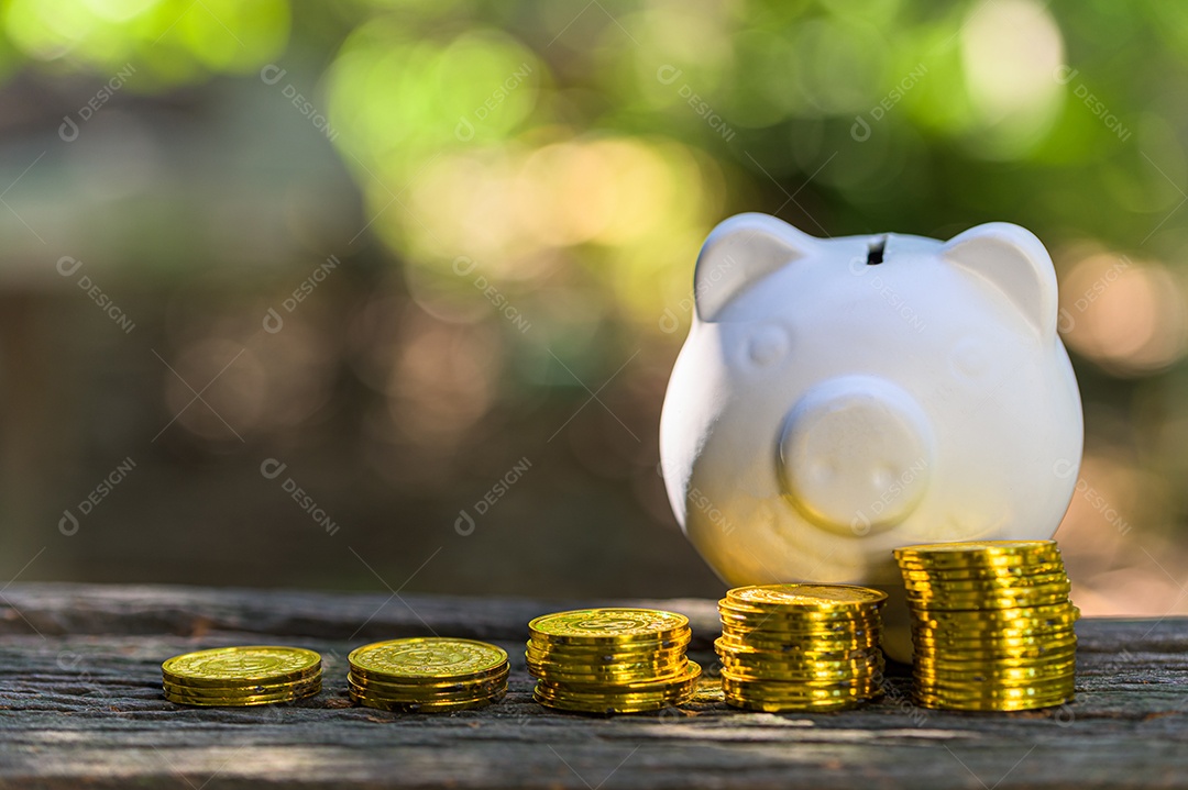 Economizando dinheiro conceito e economize dinheiro para apoiar tudo na vida