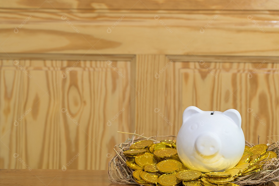 A ideia de ganhar dinheiro, arrecadar dinheiro é colocada em um canudo.