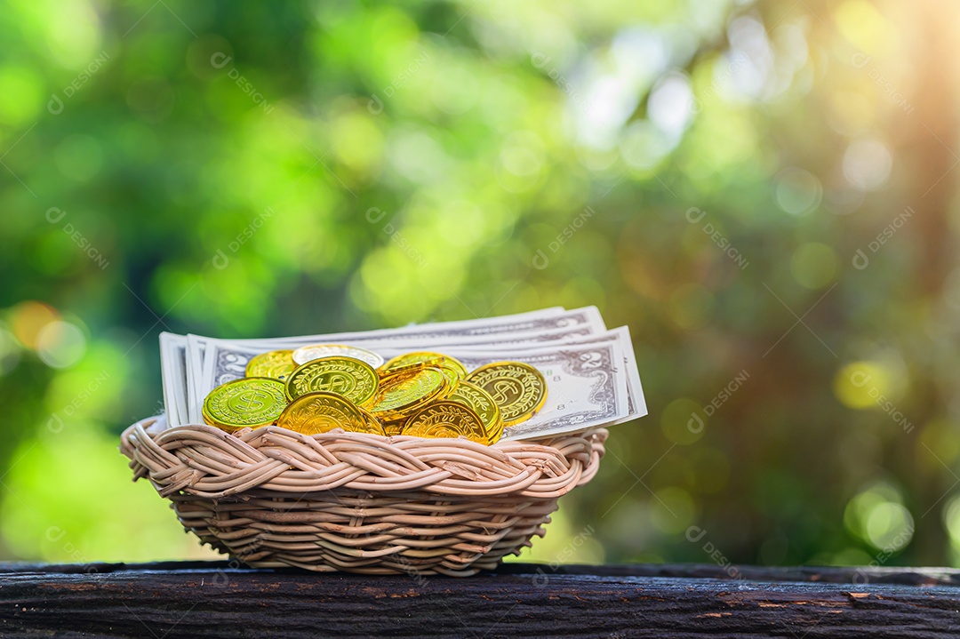 Conceito de economia de dinheiro e crescimento dos negócios