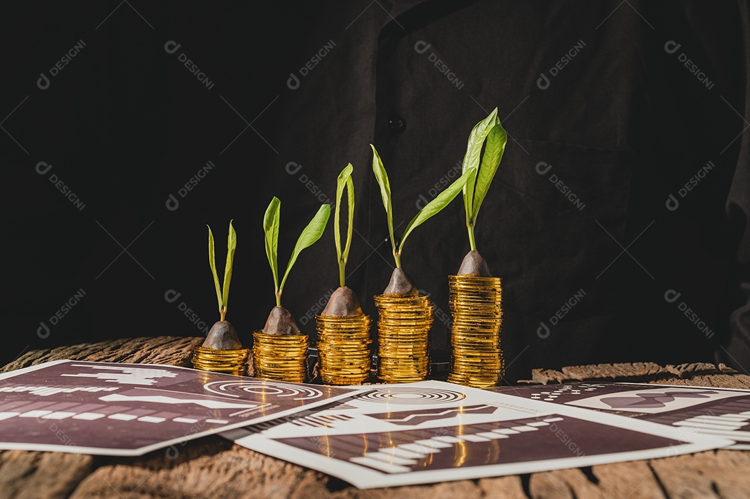 Pessoa seguram madeira, símbolo de casa, conceito de economia de dinheiro.