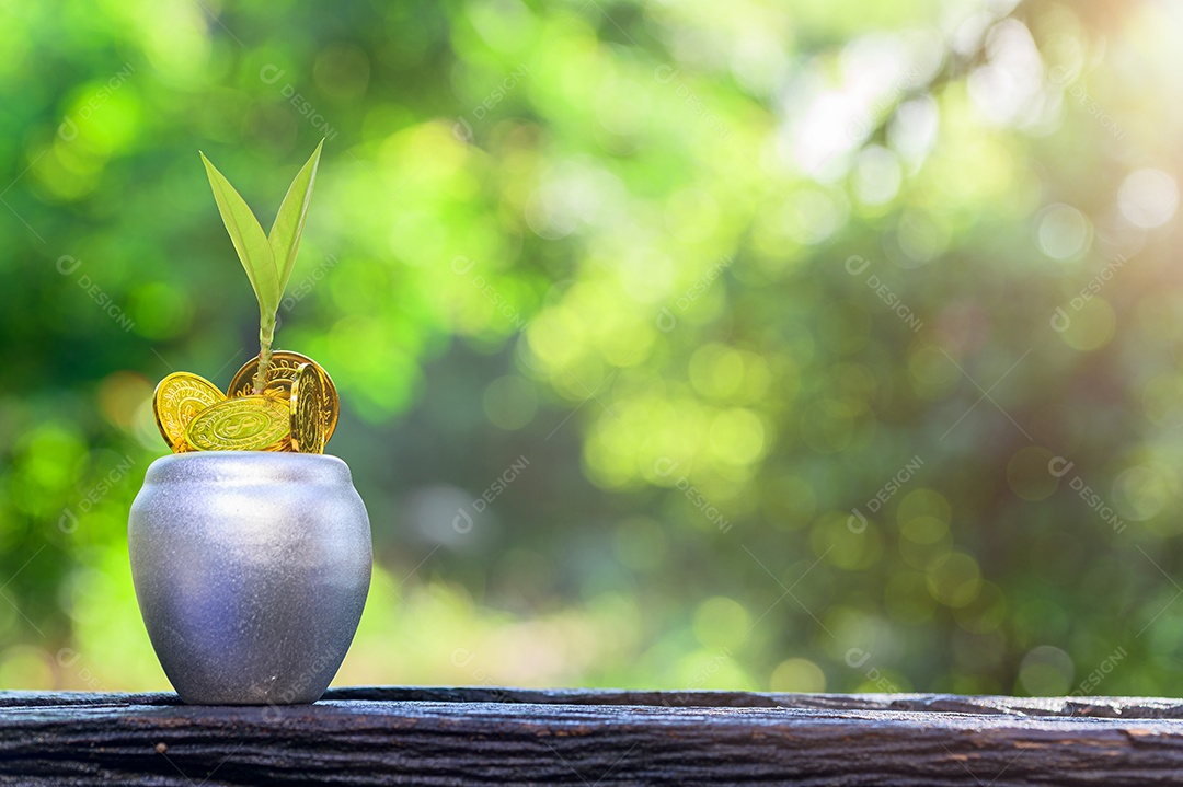 Conceito de economia de dinheiro e crescimento dos negócios