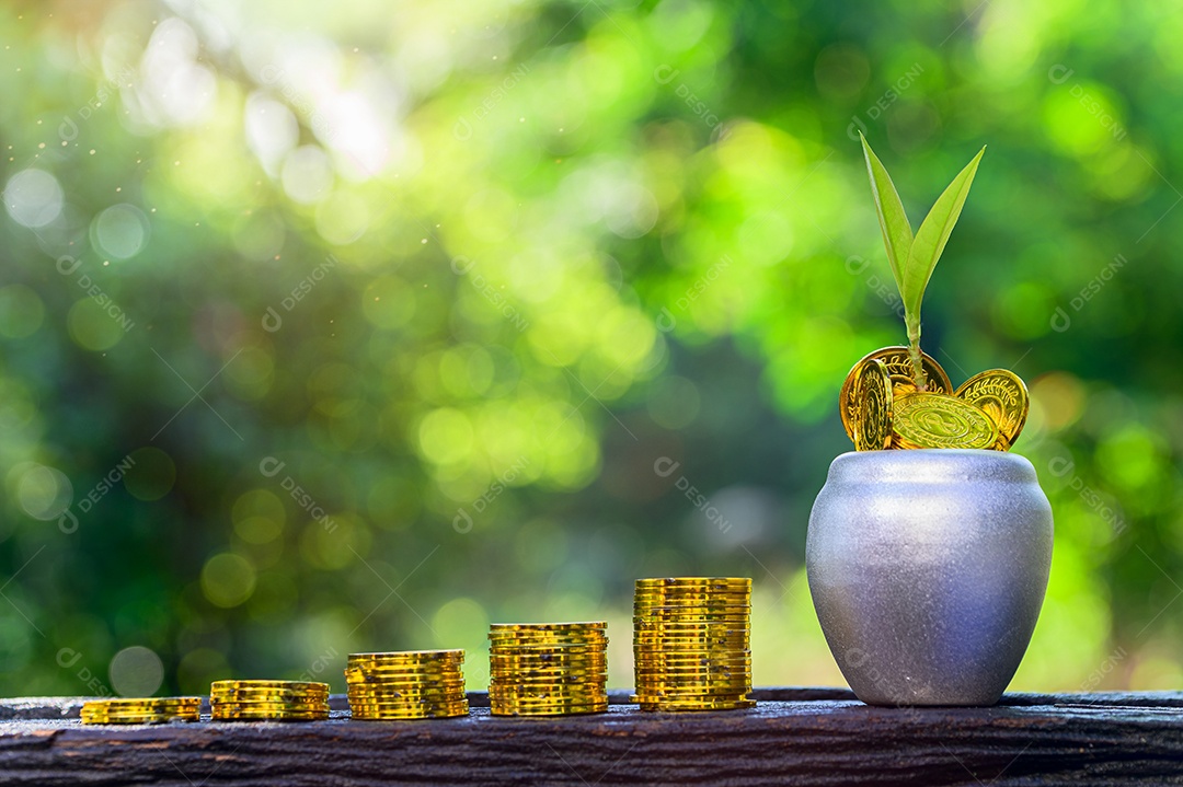 Conceito de economia de dinheiro e crescimento dos negócios