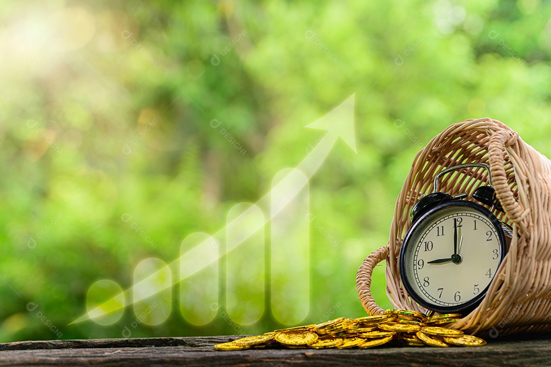 Símbolo de gráfico de barras de crescimento de negócios financeiros