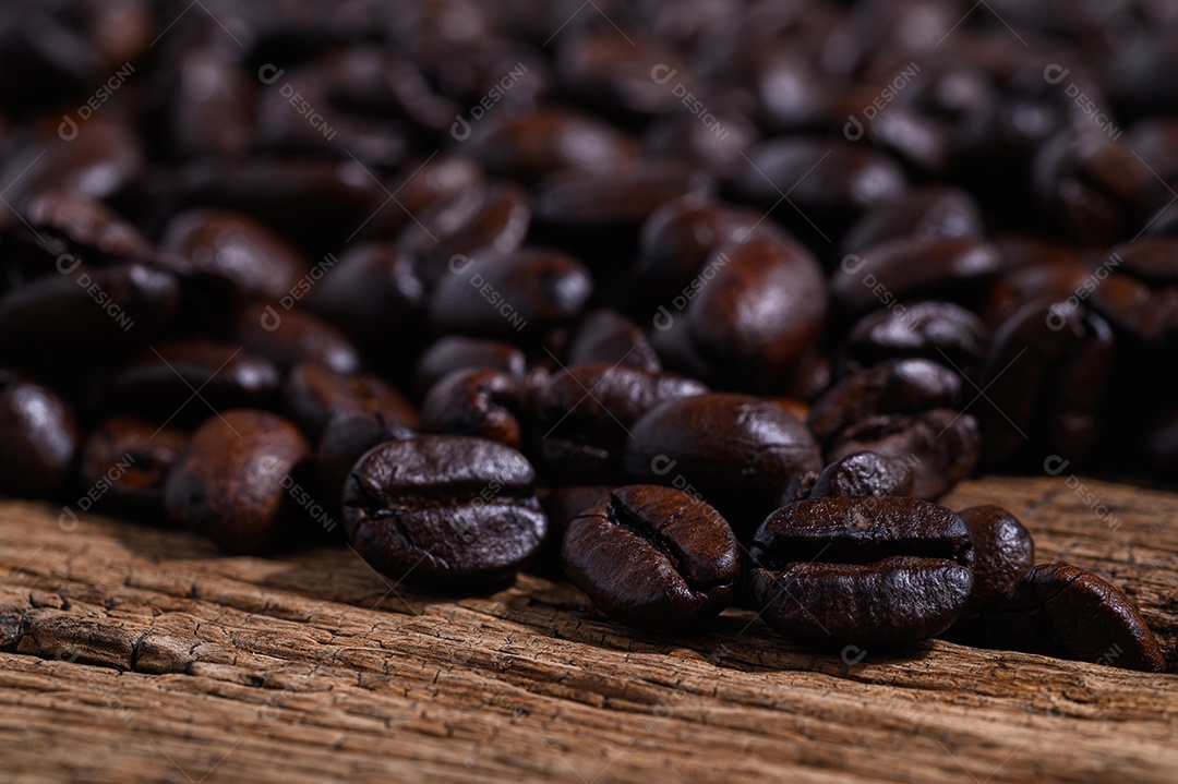 Detalhe de grãos de café