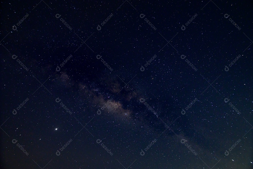 Céu estrelas noite via láctea