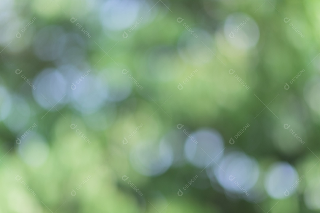 Bokeh de luz verde da luz natural